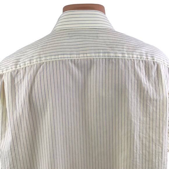 Tommy Hilfiger Ithaca Button Front Dress Shirt Striped Size 16.5 Large - Picture 7 of 8